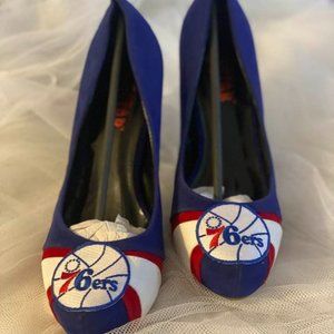 New Philadelphia 76'ers Basketball Novelty Dress Shoes Size 7